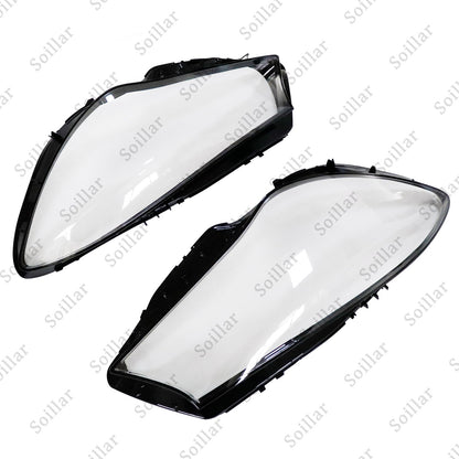 A Pair Headlight Clear Lens Cover For 2016-2019 Mercedes-Benz W117 CLA250 CLA45