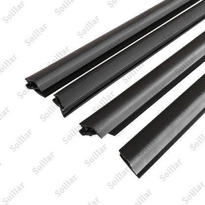 4pcs Door Belt Molding Weather Strip Seal For Honda Fit Jazz 2009-2013