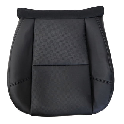 For 2007-2014 Cadillac Escalade Front Driver & Passenger Bottom & Top Perforated Leather Seat Cover Black