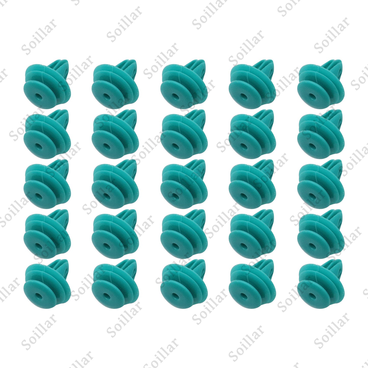 25x Mean Mug Auto Door Trim Panel Retainer 9mm Hole Clips For Toyota 90467-10188