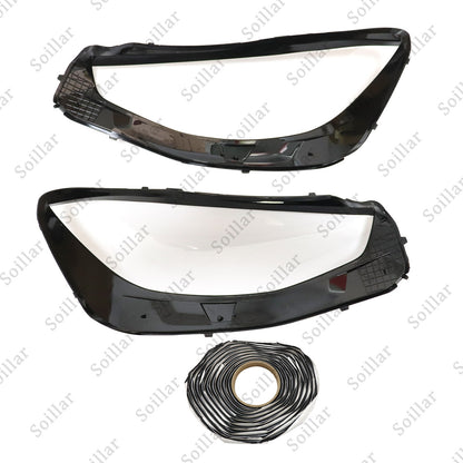 Headlight Headlamp Lens Cover+Sealant Glue For Mercedes-Benz S-Class W223 2020+