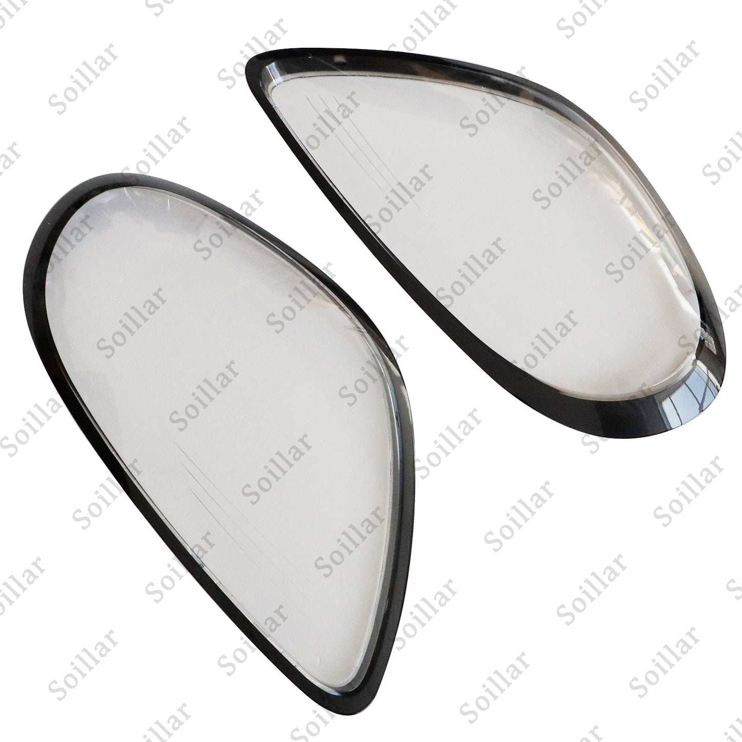 2x Car Front Headlight Lens Cover Shell For Porsche Boxster Cayman 981 2014-2016