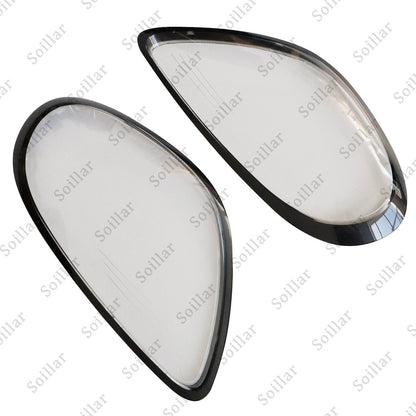 2x Car Front Headlight Lens Cover Shell For Porsche Boxster Cayman 981 2014-2016