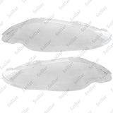 Pair Fit Jaguar XJ XJL 2010-2019 Front Headlamp Headlight Lens Cover Shell Clear