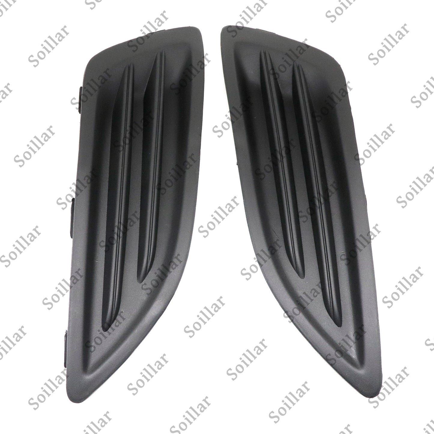 New Black Plastic Front Left+Right Fog Light Housings For 2014-2019 Ford Fiesta