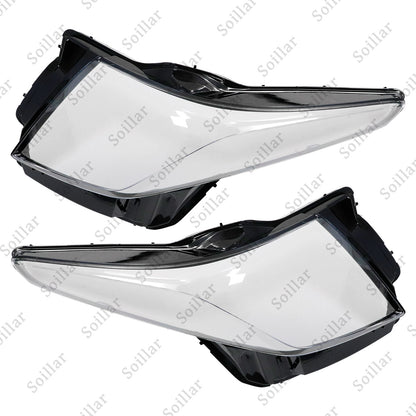 Fits Cadillac ATS 2013 2014 2015-2017 2018 Pair Headlight Lamp Cover Lens Shell