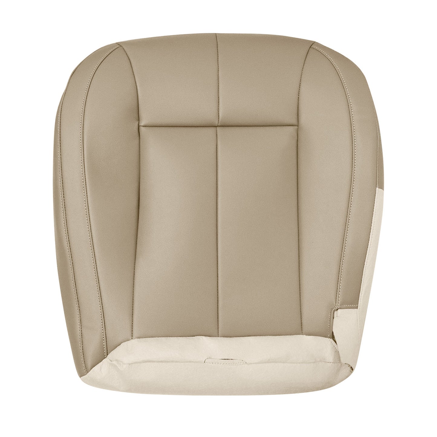 For 1999-2004 Jeep Grand Cherokee Front Driver & Passenger Bottom Leather Seat Cover Tan