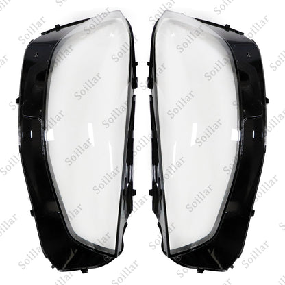 For Mercedes-Benz S-Class W222 2021-2023 Front LH+RH Headlight Lens Cover Pair