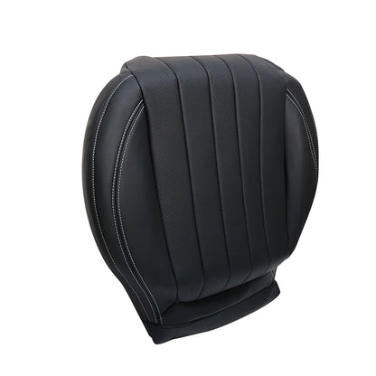 For 2017-2020 Mercedes Benz E300 E350 E400 E450 Driver & Passenger Bottom Leather Seat Cover Black