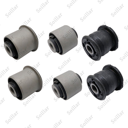 Set (6) Rear Lower Knuckle Bushing For Honda CIVIC 01-05 CRV 02-06 ELEMENT 03-06