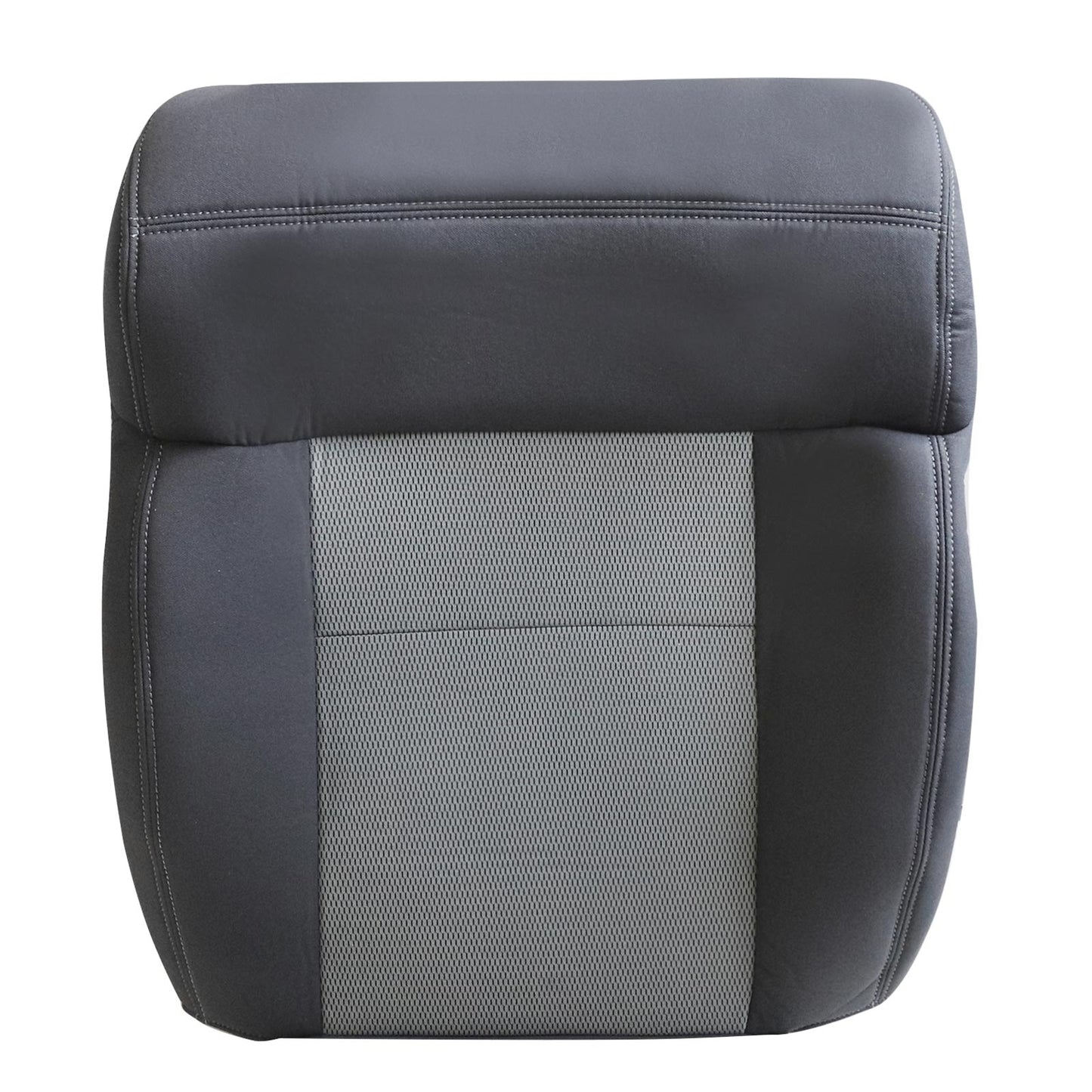2004-2008 For Ford F150 XLT STX FX4 Front Driver & Passenger Bottom & Top Cloth Seat Cover Dark Gray & Driver Bottom Foam Cushion