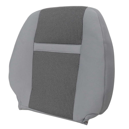 For 2006-2010 Dodge Ram 1500 2500 Front Driver & Passenger Bottom & Top Cloth Seat Cover Light Gray