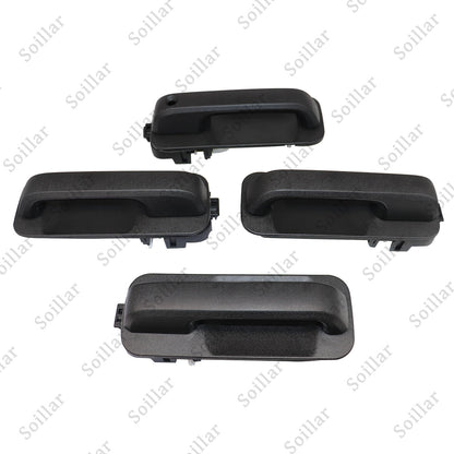 4pcs For Ford F150 2015-2020 Front And Rear Door Black Door Outer Handle