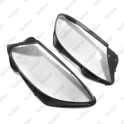 For Mercedes-Benz W222 S-Class 2014-17 Pair Lampshade Headlight Lens Lamp Cover