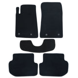 Full Set Front & Rear Floor Mats Carpet For 2010-2015 Chevrolet Camaro Black