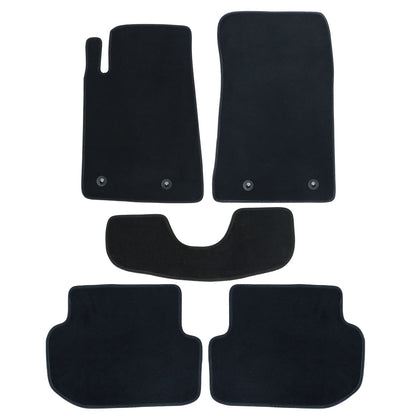 Full Set Front & Rear Floor Mats Carpet For 2010-2015 Chevrolet Camaro Black