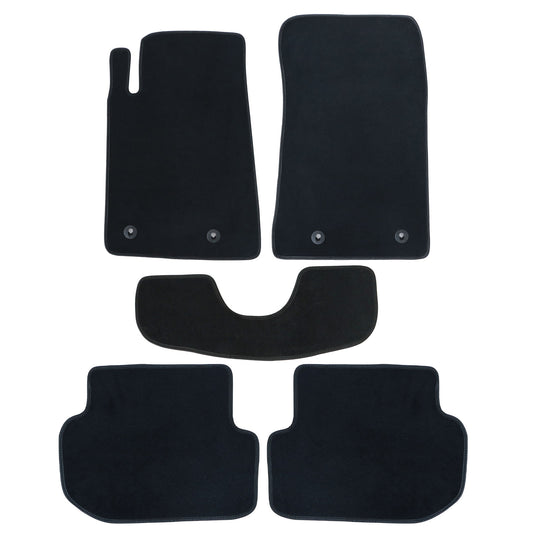 Full Set Front & Rear Floor Mats Carpet For 2010-2015 Chevrolet Camaro Black