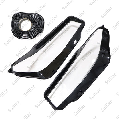 Headlight Pair Headlamp Lens Cover For Infiniti Q50 2014-2021 Front Left Right
