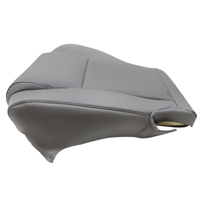 For 2007 to 2013 Toyota Sequoia Tundra Driver & Passenger Bottom Perforated Leather Seat Cover Gray