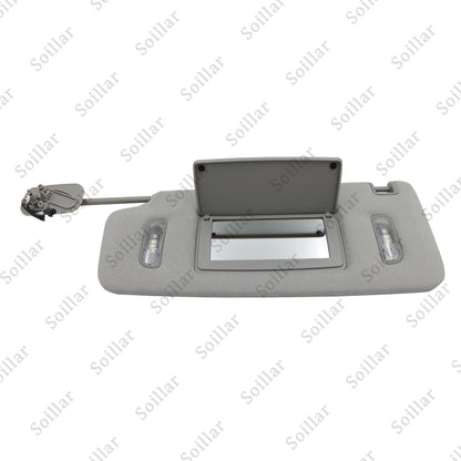 1X For Cadillac Chevrolet GMC 2015-19 Gray Left Driver Side Sun Visor W/ Light