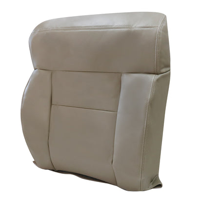 Front Driver & Passenger Bottom & Top Leather Seat Cover Tan 2004-2008 For Ford F-150 Lariat XL XLT STX FX4