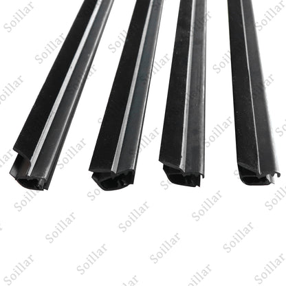 4pcs Door Belt Molding Weather Strip Seal For Honda Fit Jazz 2009-2013