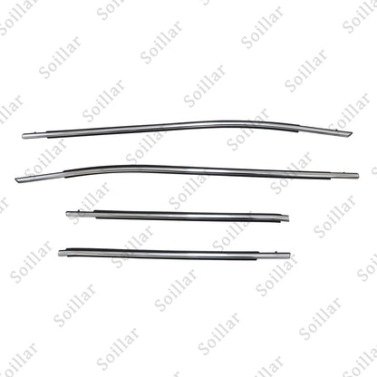 4Pcs Door Belt Molding Chrome Trim Left & Right Side For 2018-2022 Toyota Camry