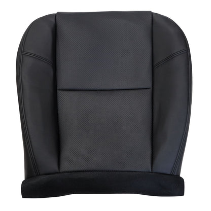 For 2007-2014 Cadillac Escalade Front Driver & Passenger Bottom & Top Perforated Leather Seat Cover Black