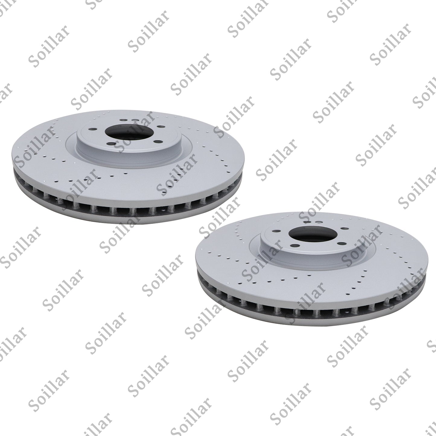 2X For Mercedes G63 AMG 2019 - 2023 Front Brake Discs Rotors 4634210500