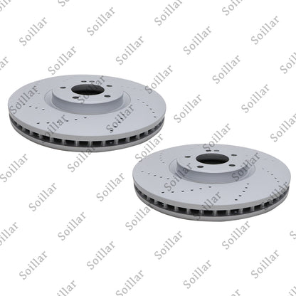 2X For Mercedes G63 AMG 2019 - 2023 Front Brake Discs Rotors 4634210500