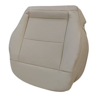 For 2010-2016 Mercedes Benz E200 E250 E300 E350 Driver & Passenger Bottom & Top PERFORATED Leather Seat Cover Tan