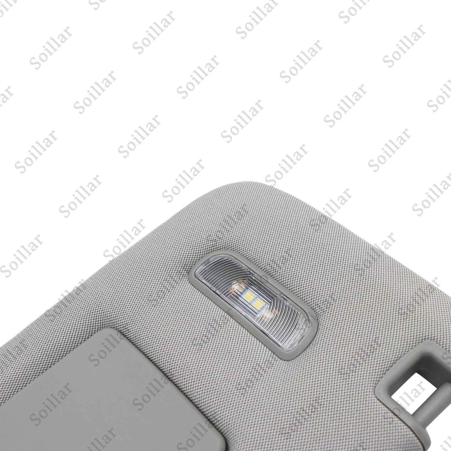 For 15-19 Cadillac Chevrolet GMC Gray Right Passenger Side Sun Visor W/ Light