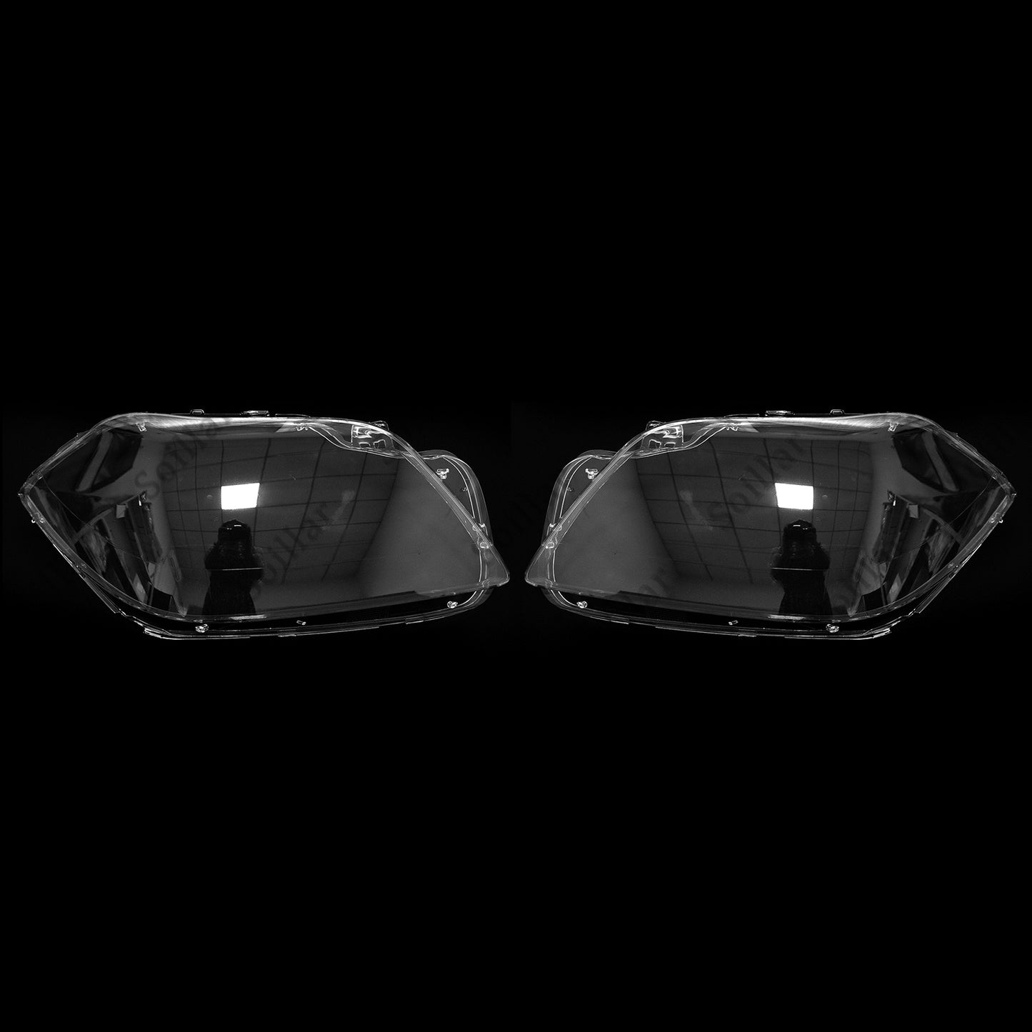 2X Headlamp Headlight Lens Cover LH+RH For Mercedes-Benz GL-Class X166 12-16