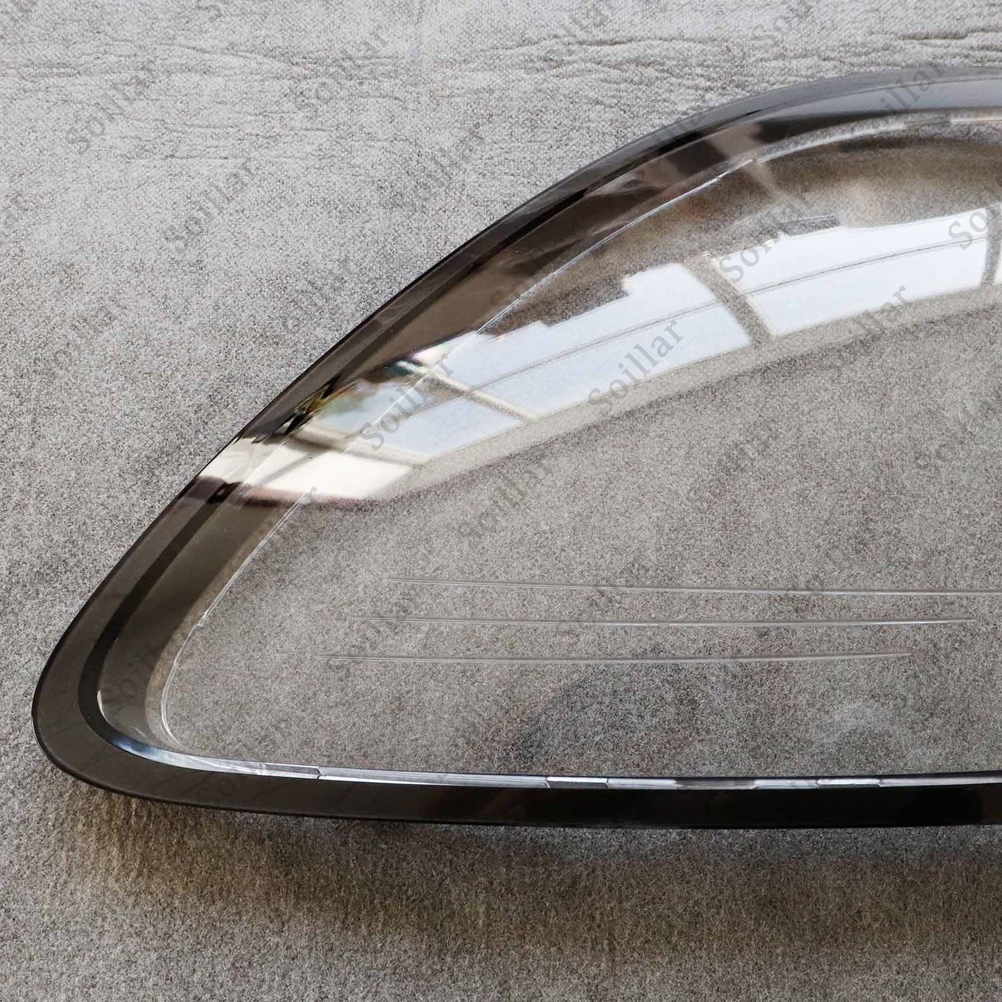 2x Car Front Headlight Lens Cover Shell For Porsche Boxster Cayman 981 2014-2016