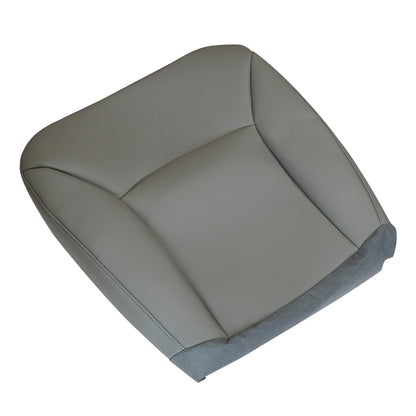Replacement Driver & Passenger Bottom Leather Seat Cover For Ford E150 E250 E350 Van 2002-2008 Gray