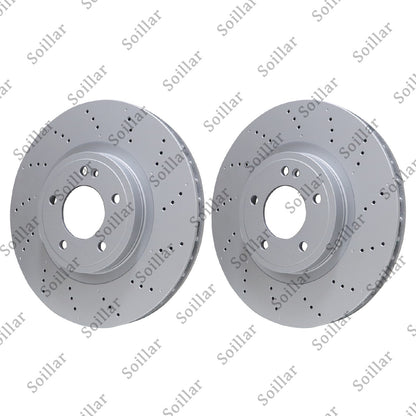 2Pcs Rear Brake Discs Rotors 4634230000 for Mercedes Benz G63 463 19 - 23