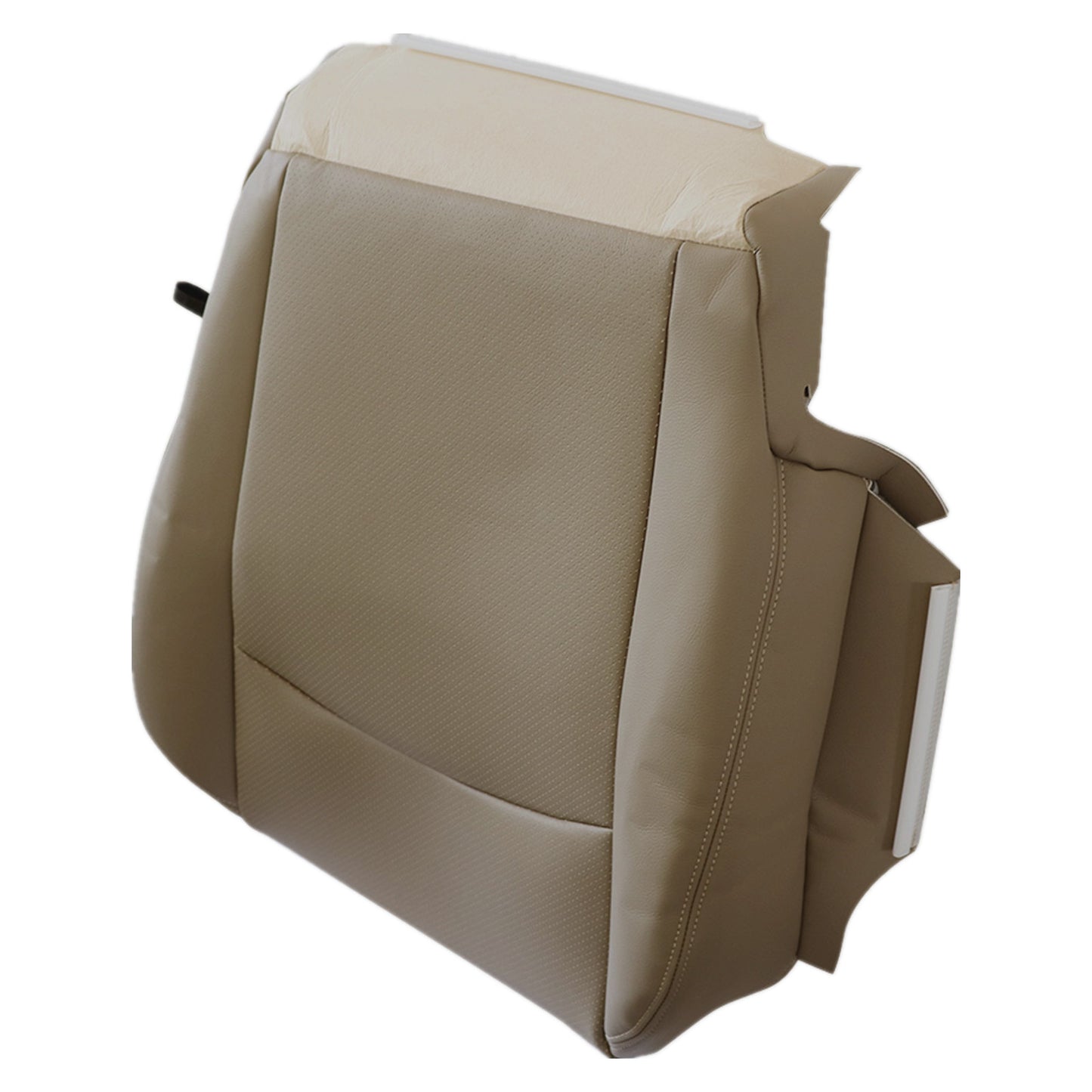 For 2009-2012 Dodge Ram 1500 2500 Front Driver & Passenger Bottom Perforated Leather Seat Cover Tan