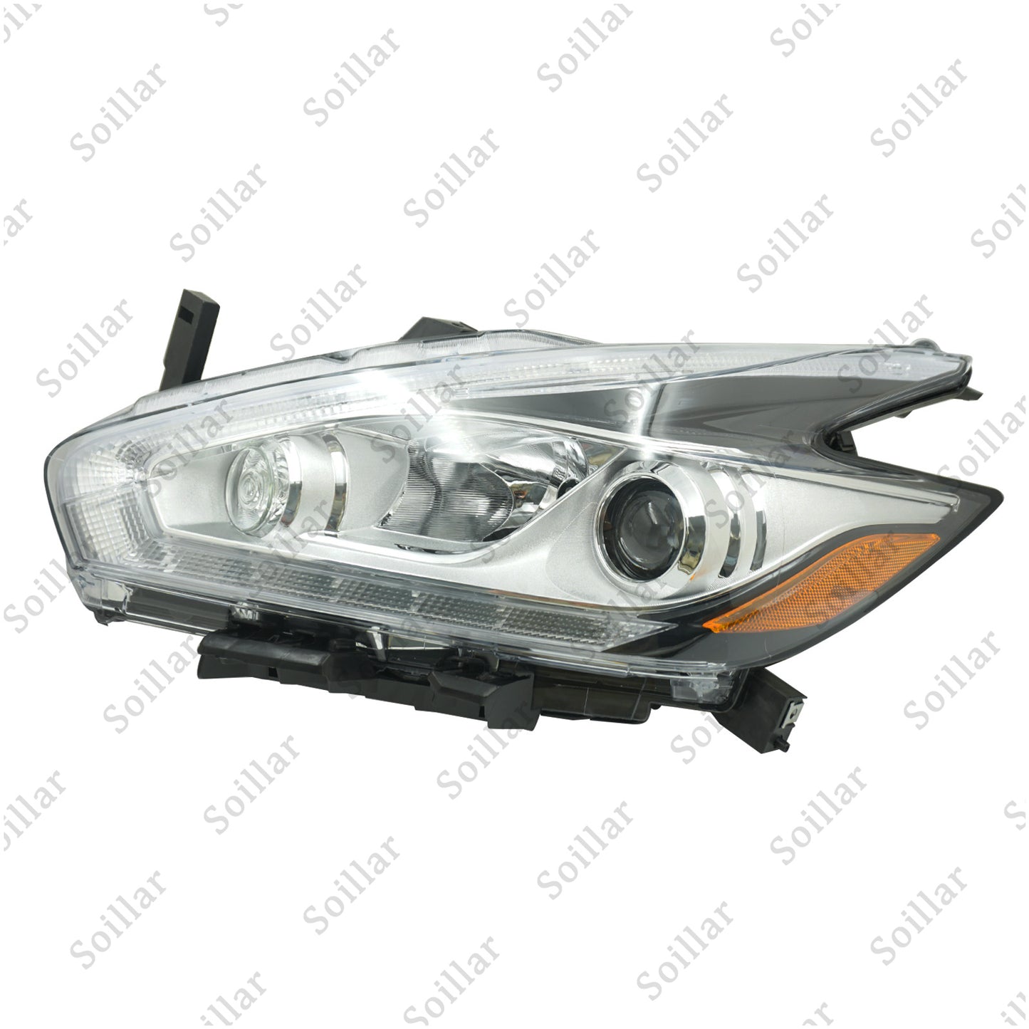 For 2015-2018 Nissan Murano Halogen Left Driver Side LED DRL Head Light Headlamp