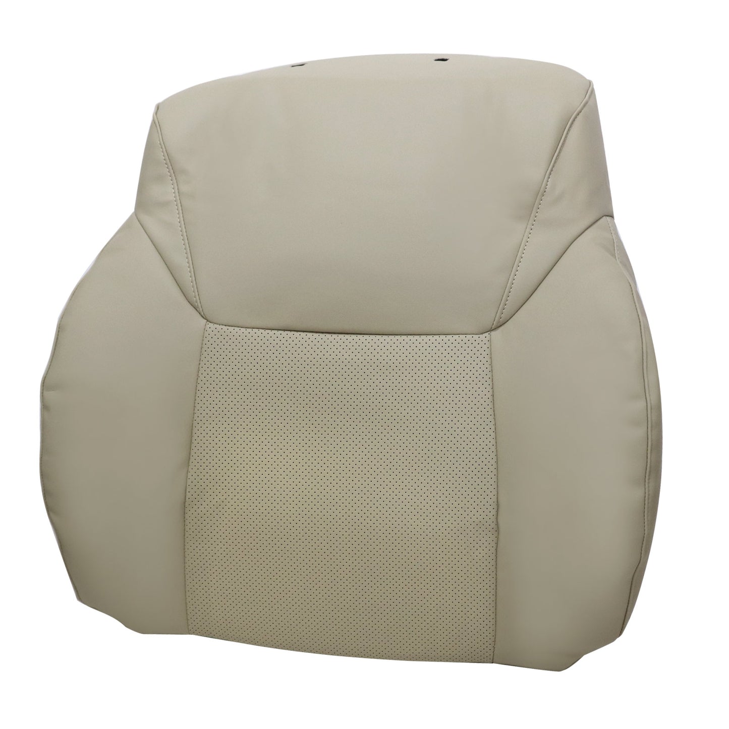 For 2008-2015 Lexus LX570 Front Driver & Passenger Bottom & Top Perforated Leather Seat Cover Tan