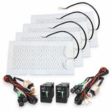 Carbon Car Seat Heater Kit with Square Switch 12V Universal For Trucks SUV
