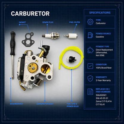 Carburetor Carb For Husqvarna 440 435E 440E 435 x-torq Chainsaw 506450501
