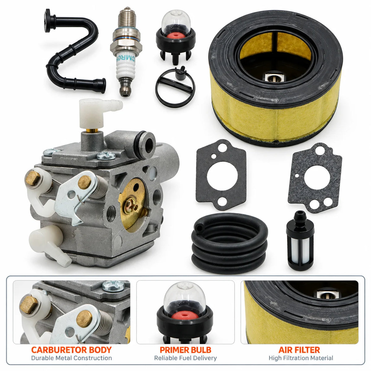Carburetor With Primer Bulb Chainsaw Tune Up For STIHL MS231 MS251 MS231C MS251C