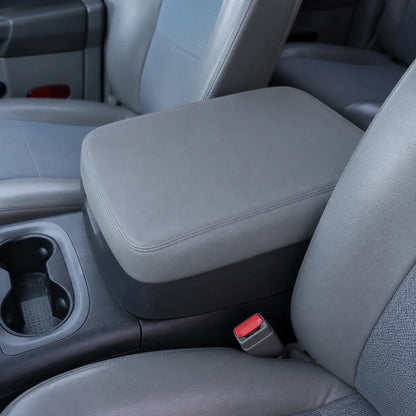 For Dodge Ram 2002-2008 Real Leather Center Console Lid Armrest Cover Gray
