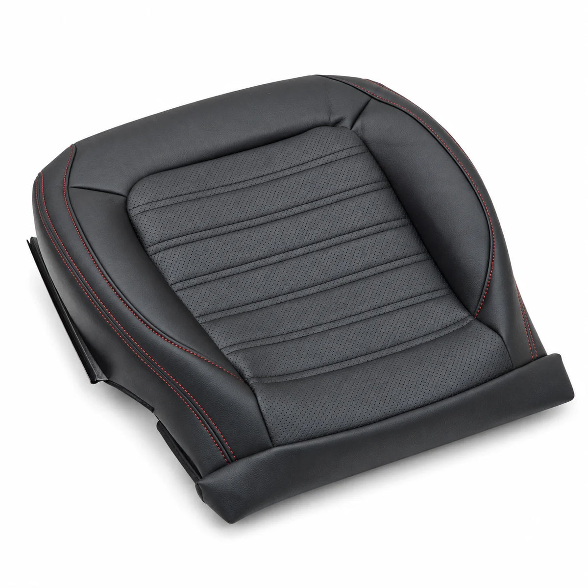 Driver Bottom PERF Leather Seat Cover Black For 2011-2018 Volkswagen Jetta GLI