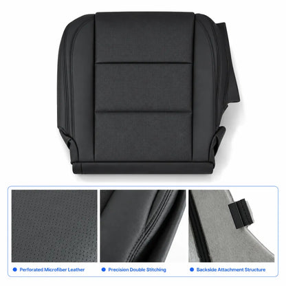 Driver Bottom Perforated Leather Seat Cover Black For 2013-2020 Lexus GS350