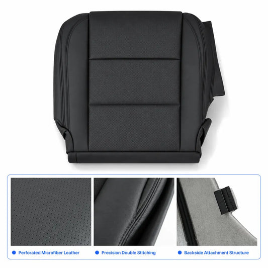 Driver Bottom Perforated Leather Seat Cover Black For 2013-2020 Lexus GS350