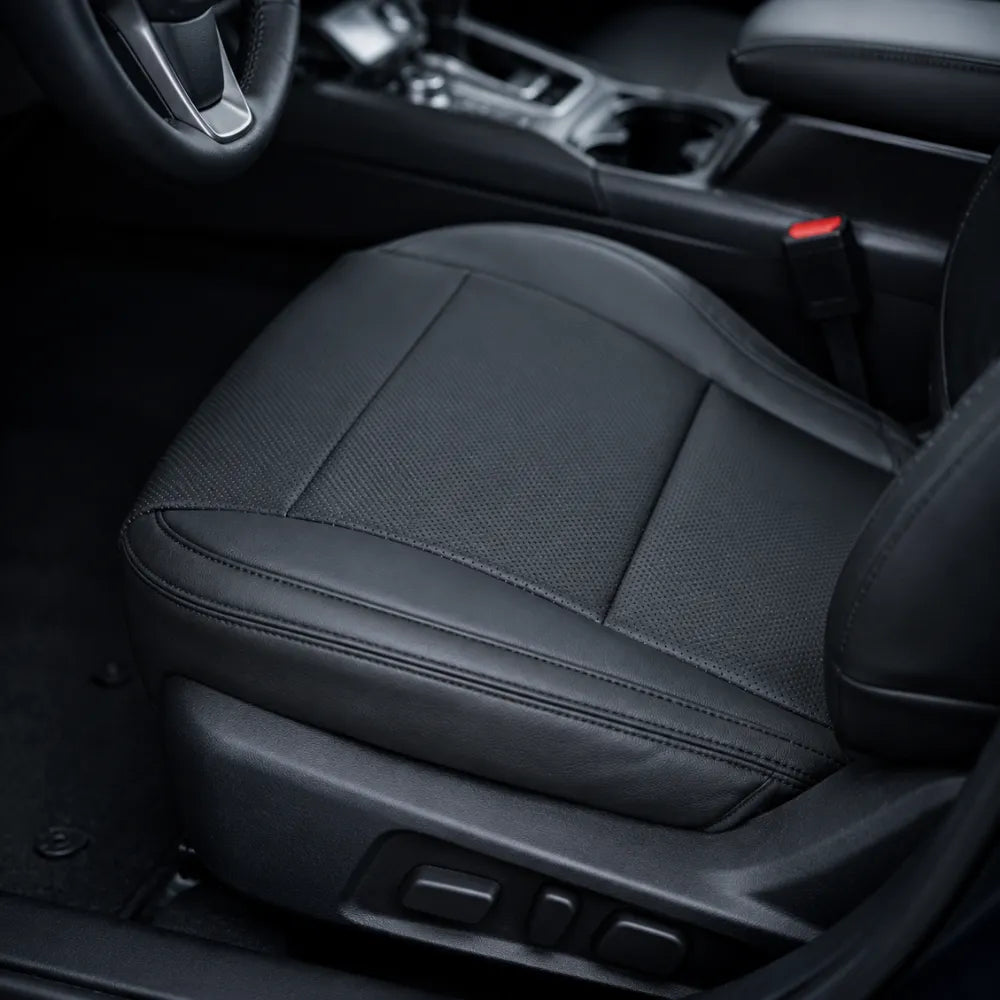 Driver Bottom Perforated Leather Seat Cover Black For 2015-2019 Subaru Outback
