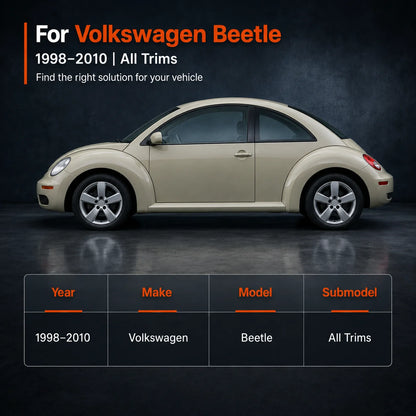Driver Bottom Replacement Leather Seat Cover Beige For 1998-2010 Volkswagen Beetle