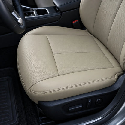 Driver Bottom Replacement Leather Seat Cover Tan For 2013-2018 Nissan Altima