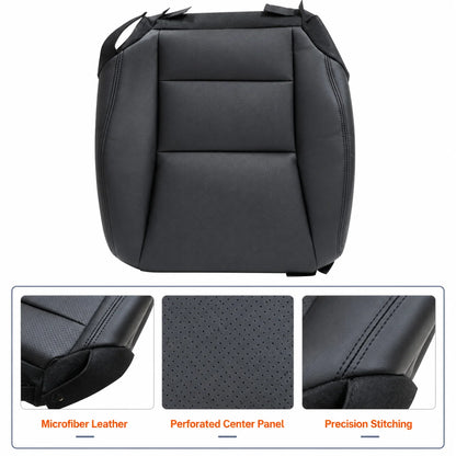 Driver Bottom Replacement Perforated Seat Cover Black For 2013-2017 Honda Accord
